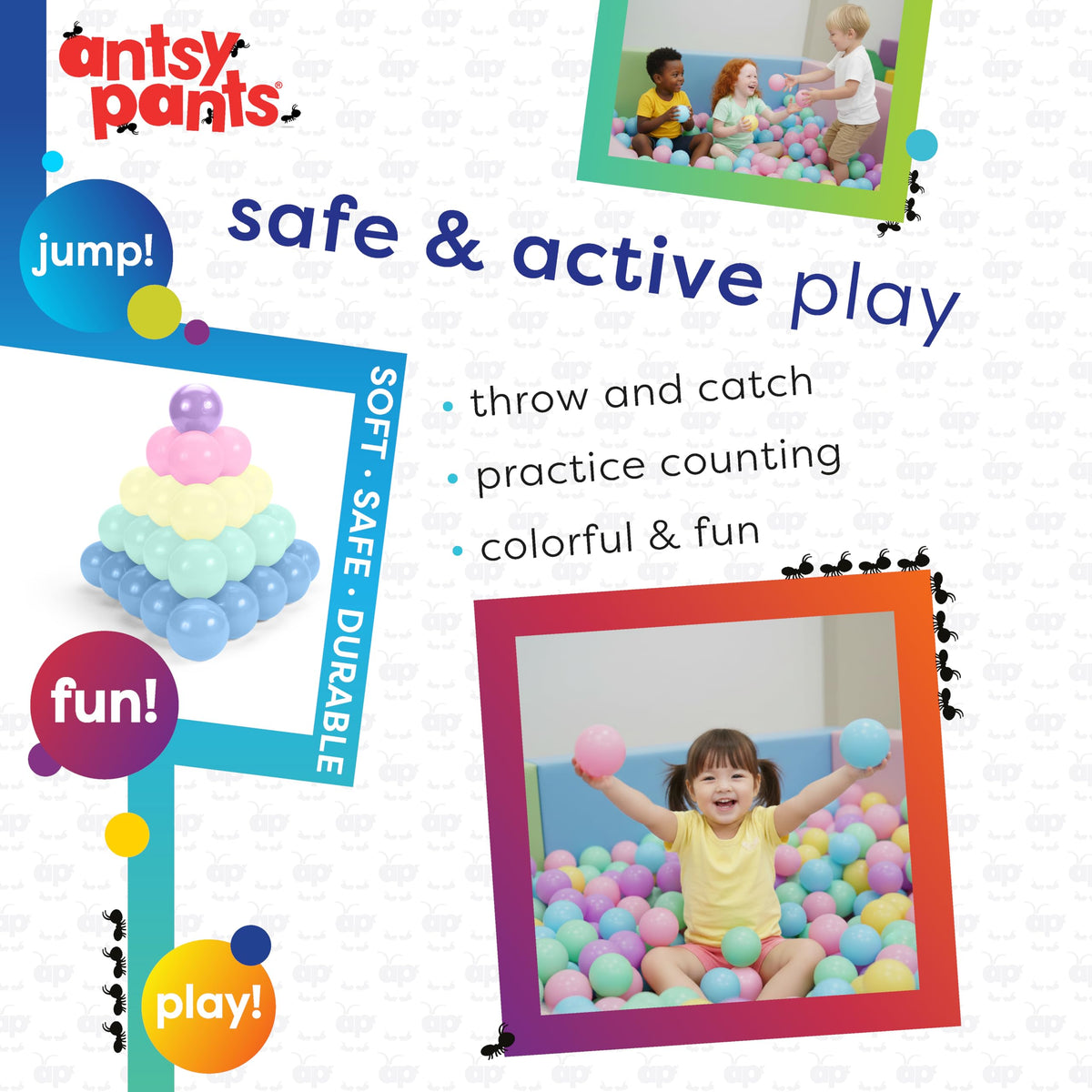 100 Ball Pit Balls for Toddlers K3161