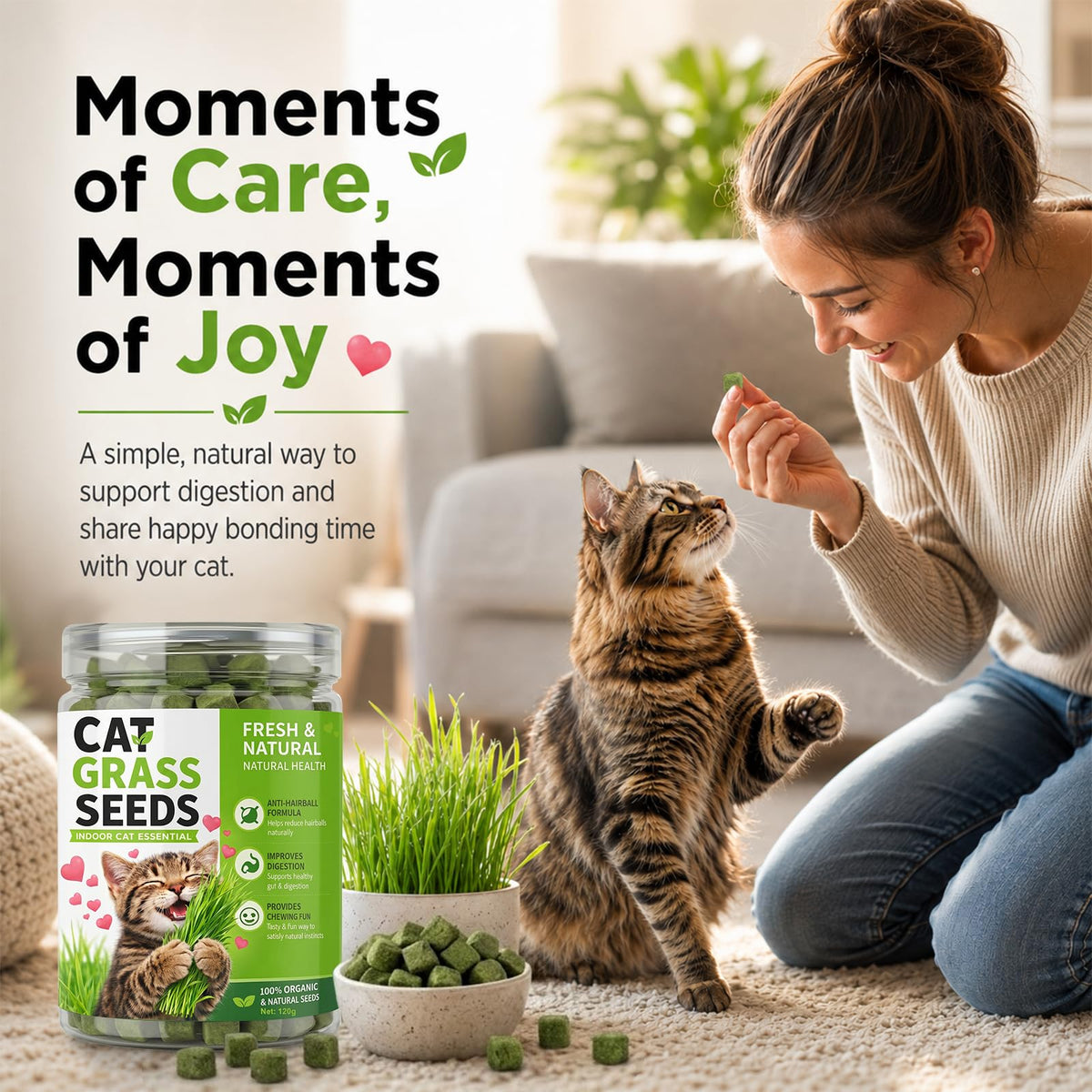 Cat Grass for Indoor Cats T322