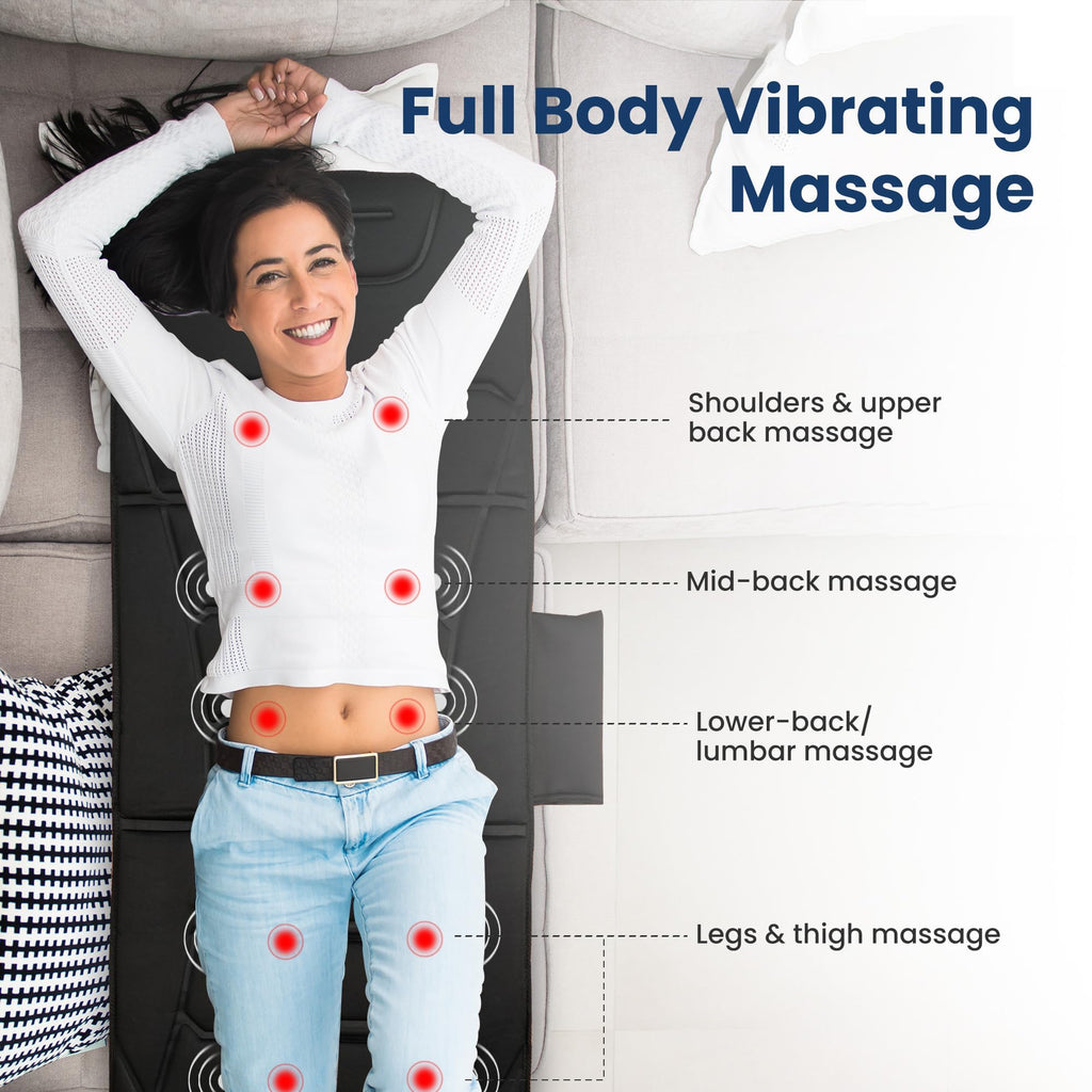 Full Body Massage Mat with Heat & Shiatsu Neck Massager A430