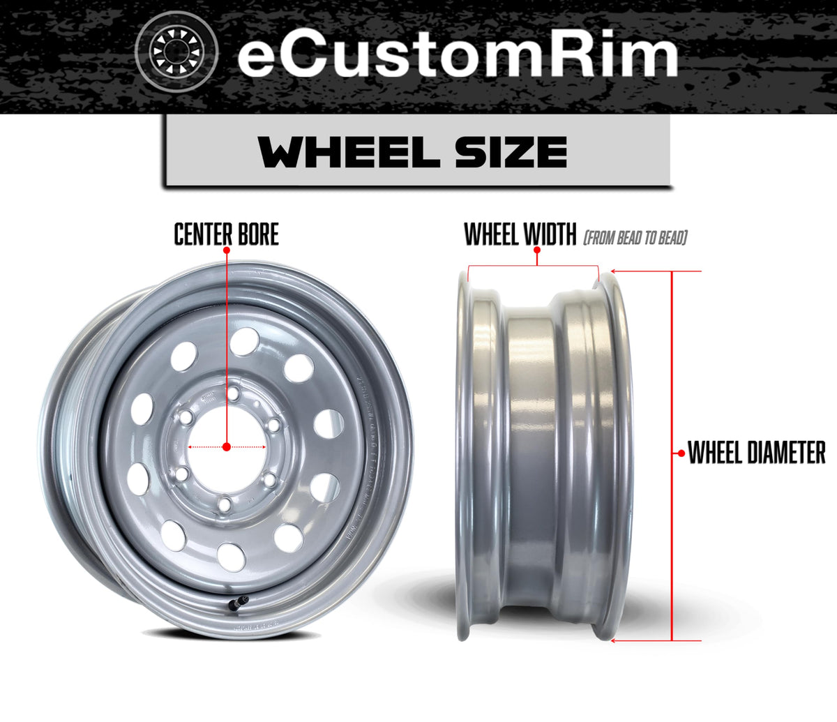 2-Pack Trailer Tire Rim Assembly 4.80-12 5 Lug Black K165455