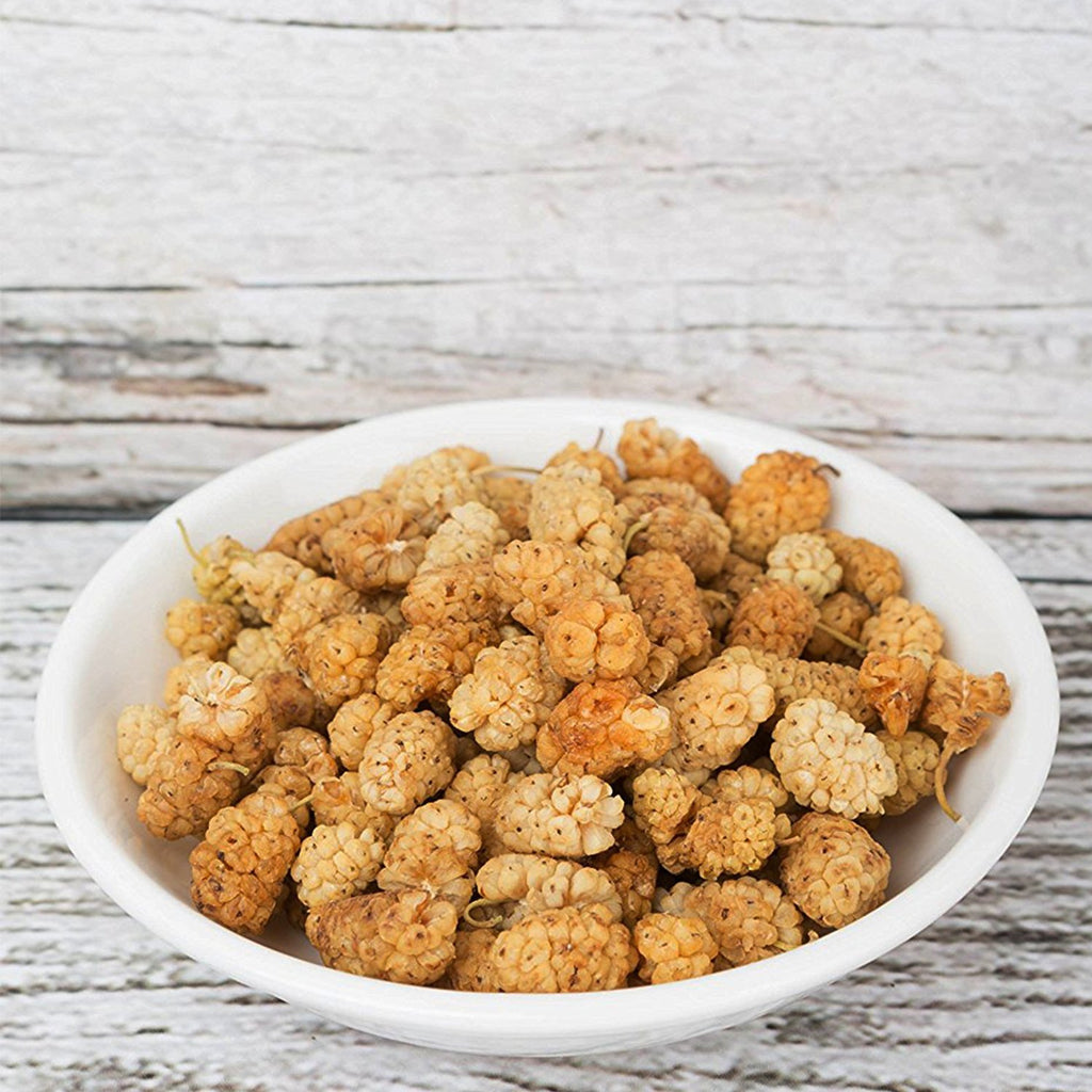 32oz Raw Organic White Sun Dried Mulberries H9152