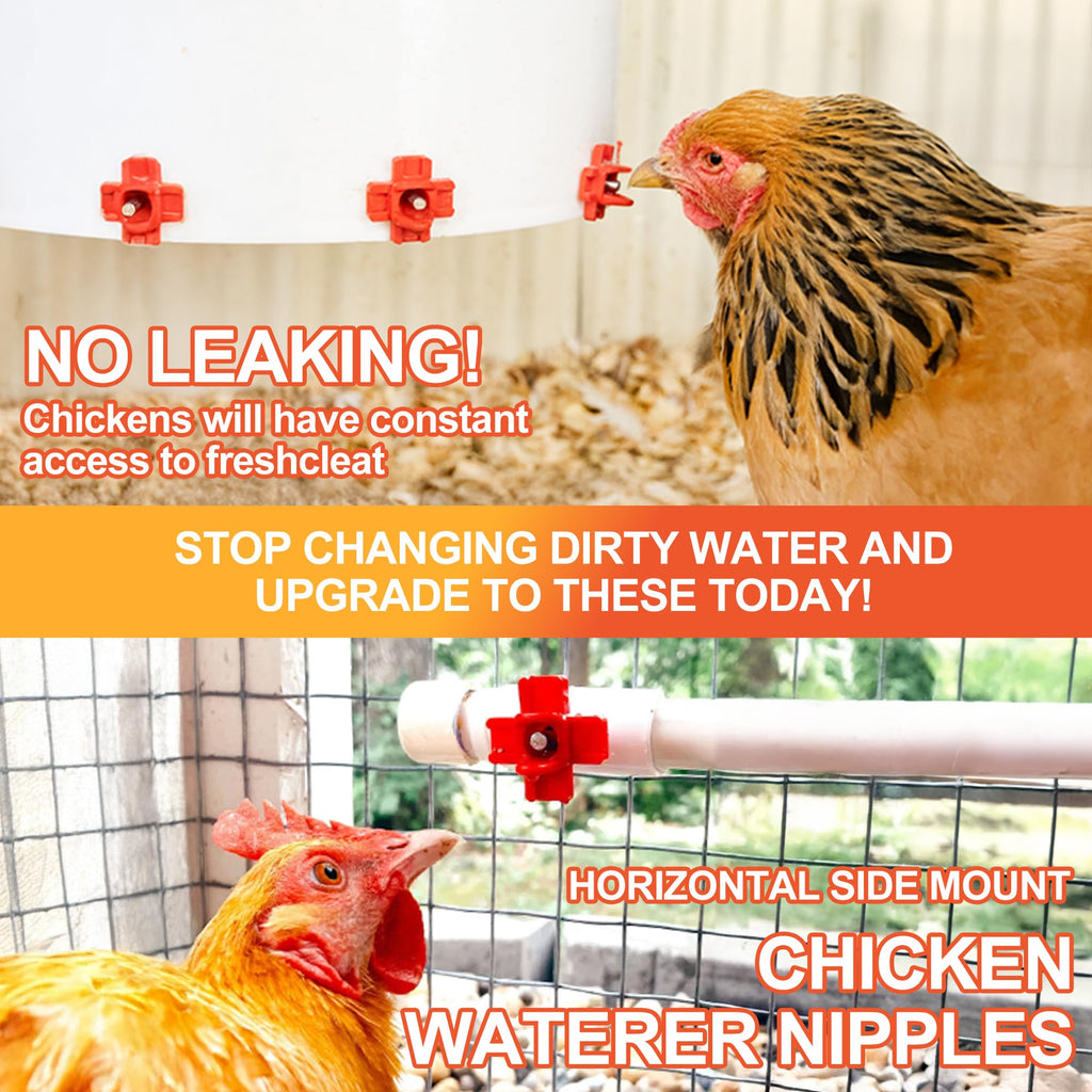 Automatic Chicken Waterer Nipples 20 Pack P628