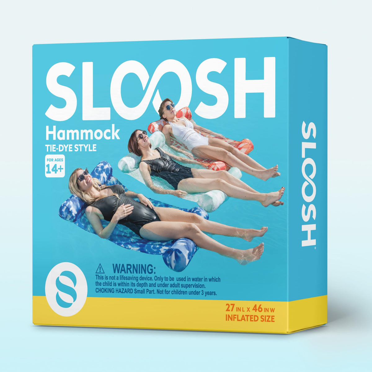 3 Pack 4-in-1 Inflatable Pool Floats Water Hammock Lounges W702