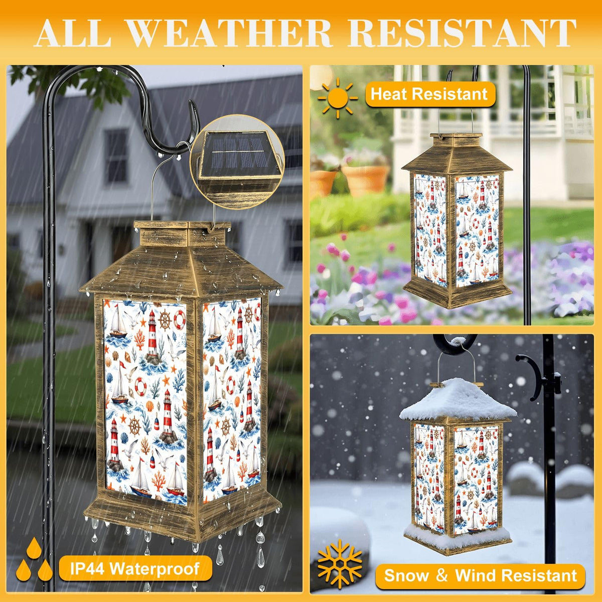Waterproof LED Solar Lantern K136219