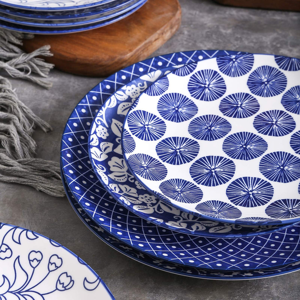 10 inch Porcelain Dinner Plates + 12-Pieces Dinnerware Sets T2283
