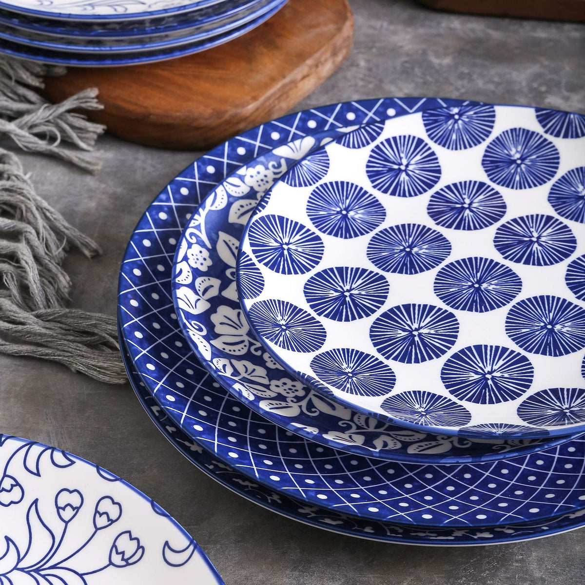 10 inch Porcelain Dinner Plates + 12-Pieces Dinnerware Sets T2283