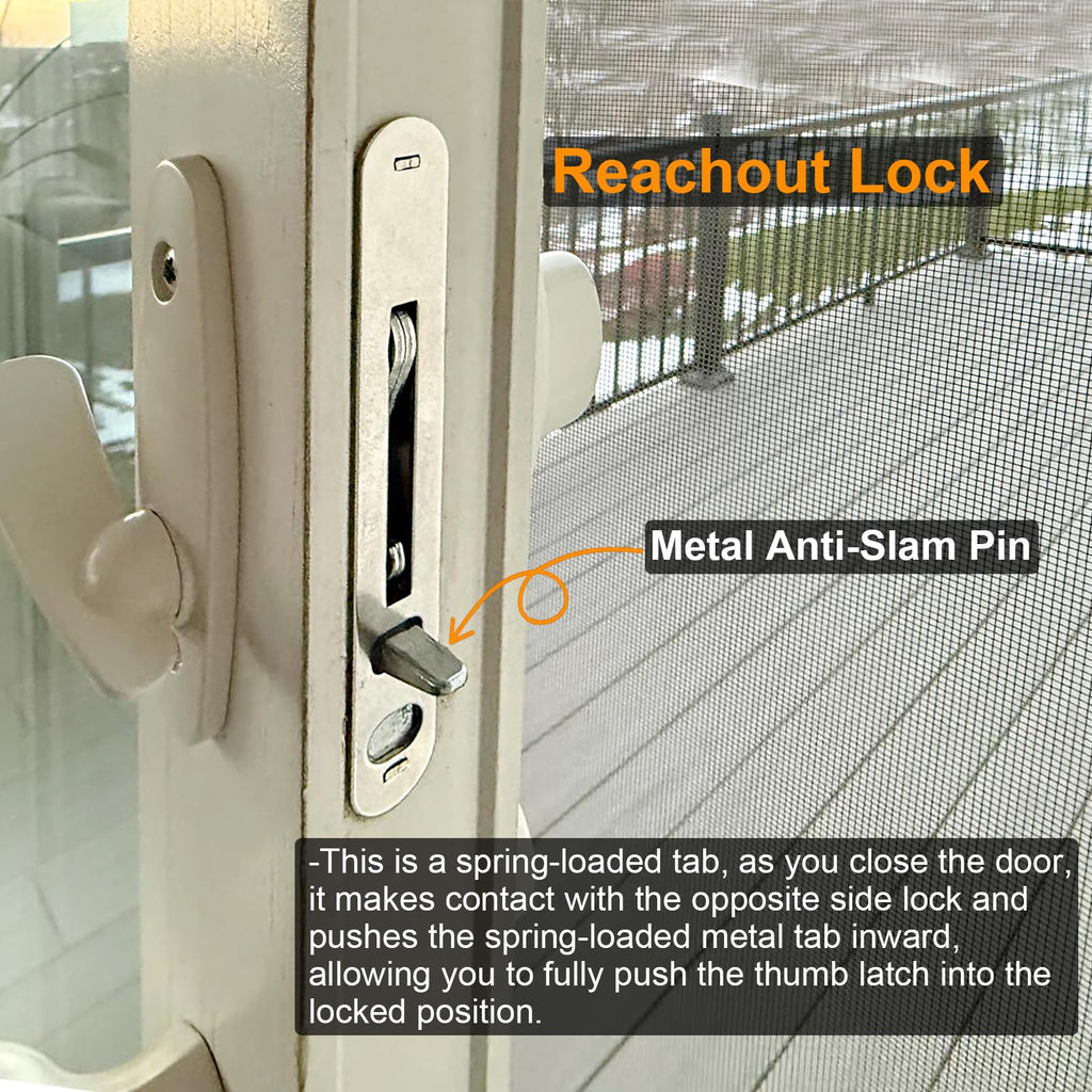 Sliding Patio Door Lock and Receiver Kit E618