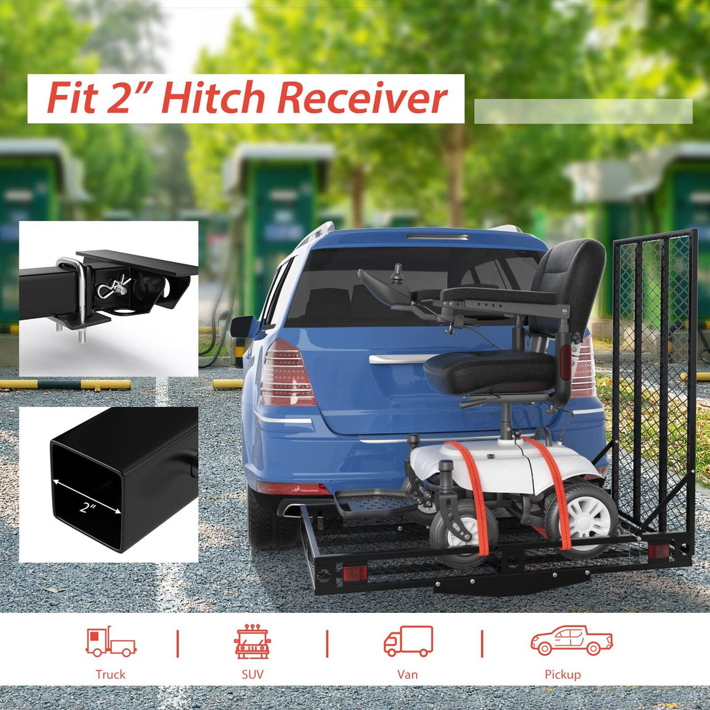 Hitch Cargo Carrier with Ramp W516