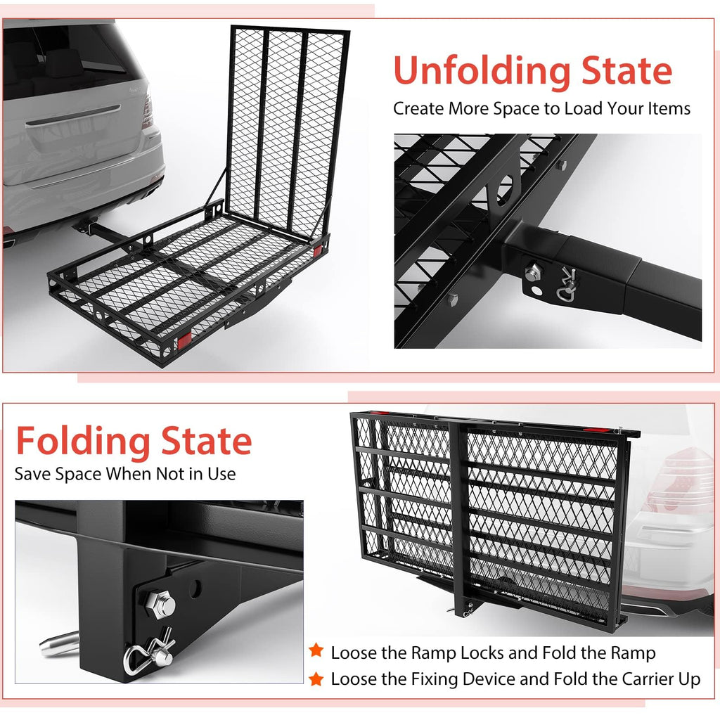 Hitch Cargo Carrier with Ramp W516