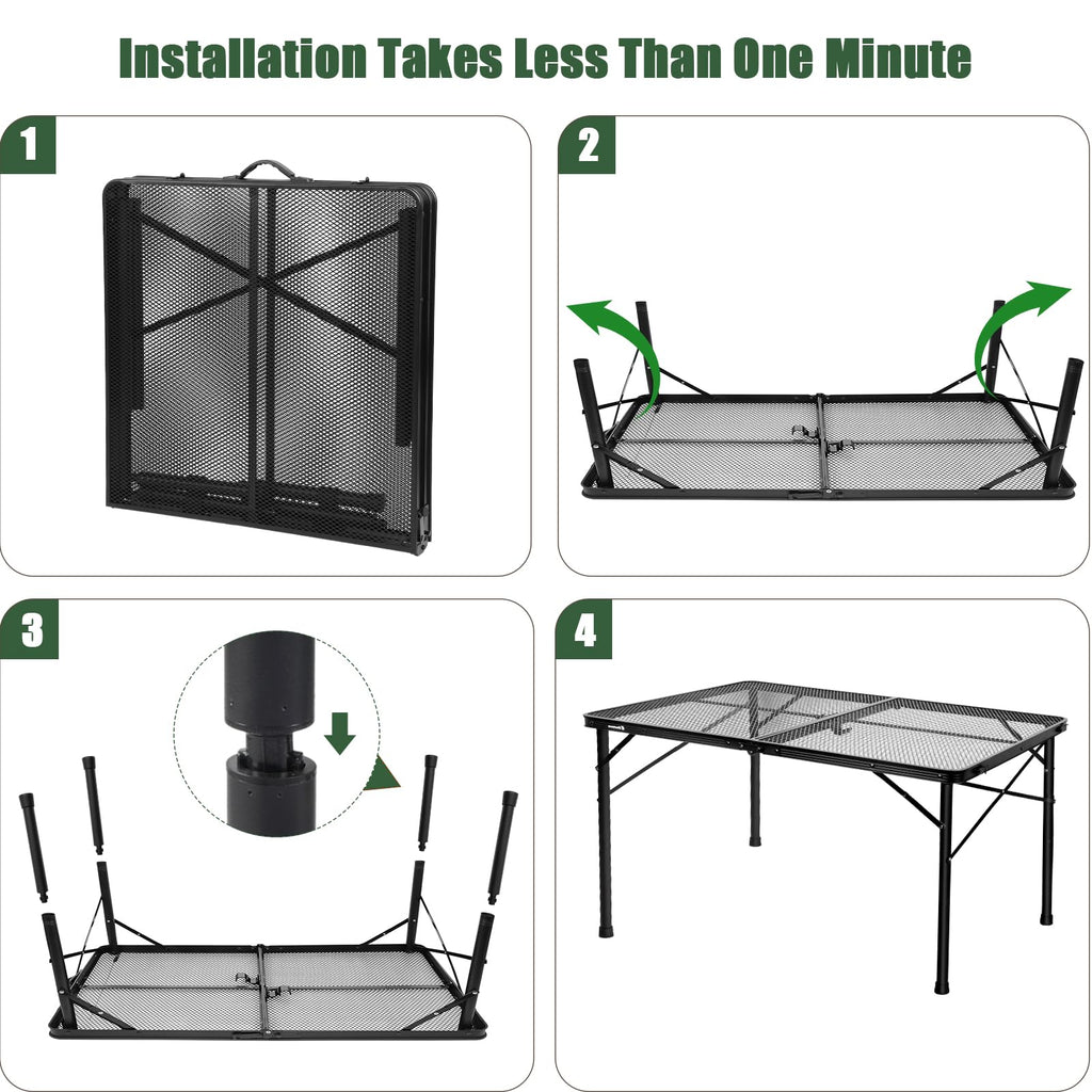 4Ft Metal Folding Camping Table P71768