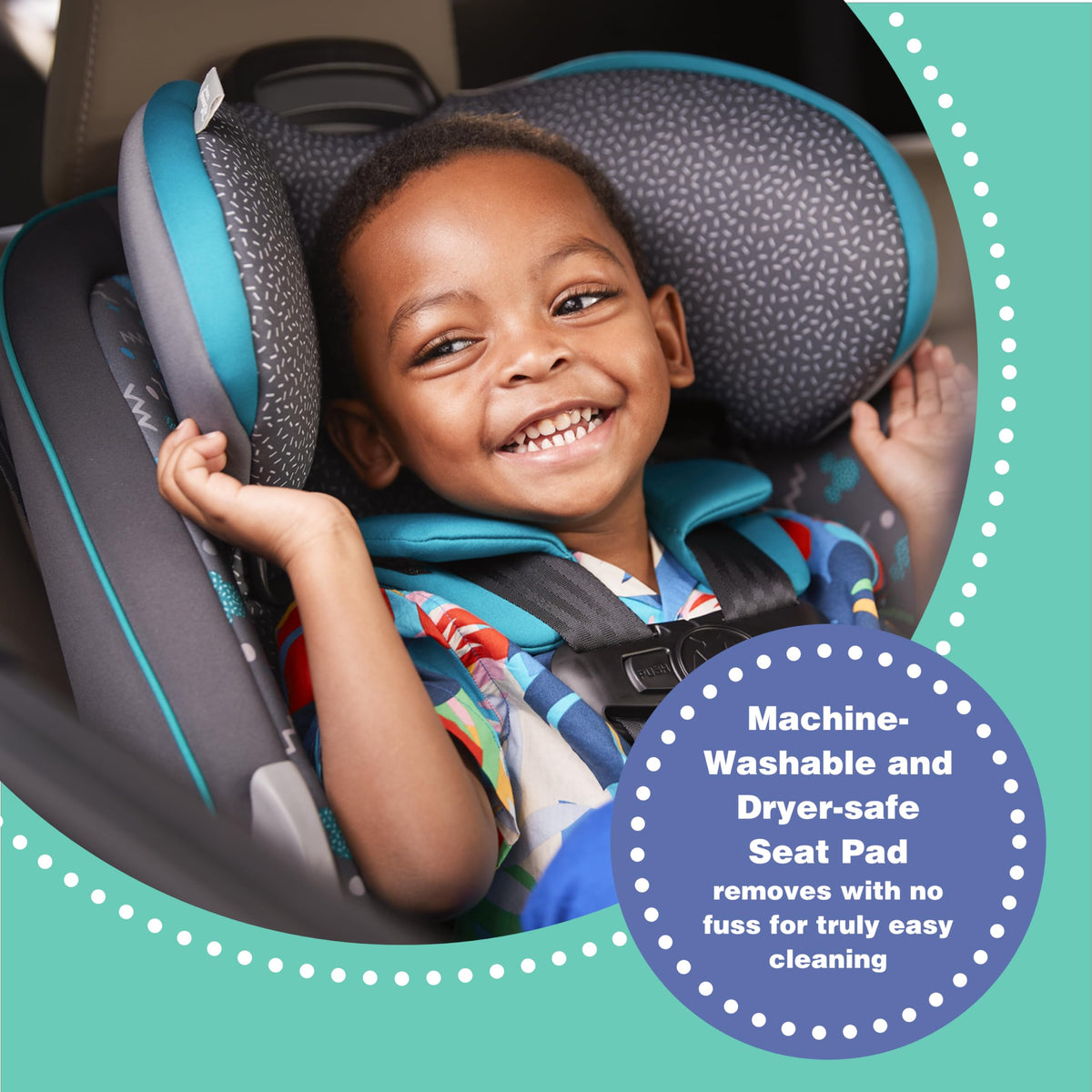 Convertible Car Seat, Rear Facing 5-40 pounds, Forward Facing 30-65 pounds, Booster 40-100 lbs F5716