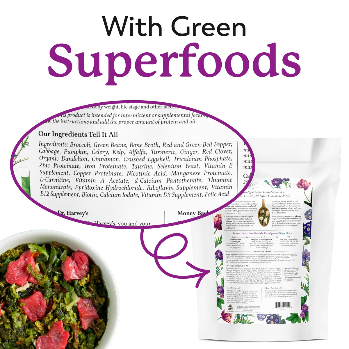 Green Superfood Base Mix for Dogs 6 lb U441253