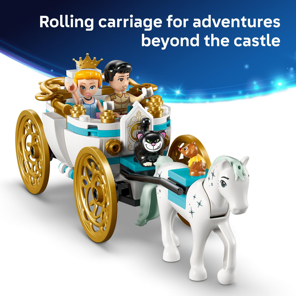 Disney Princess Castle Building Toy with 2 Minidolls V356798