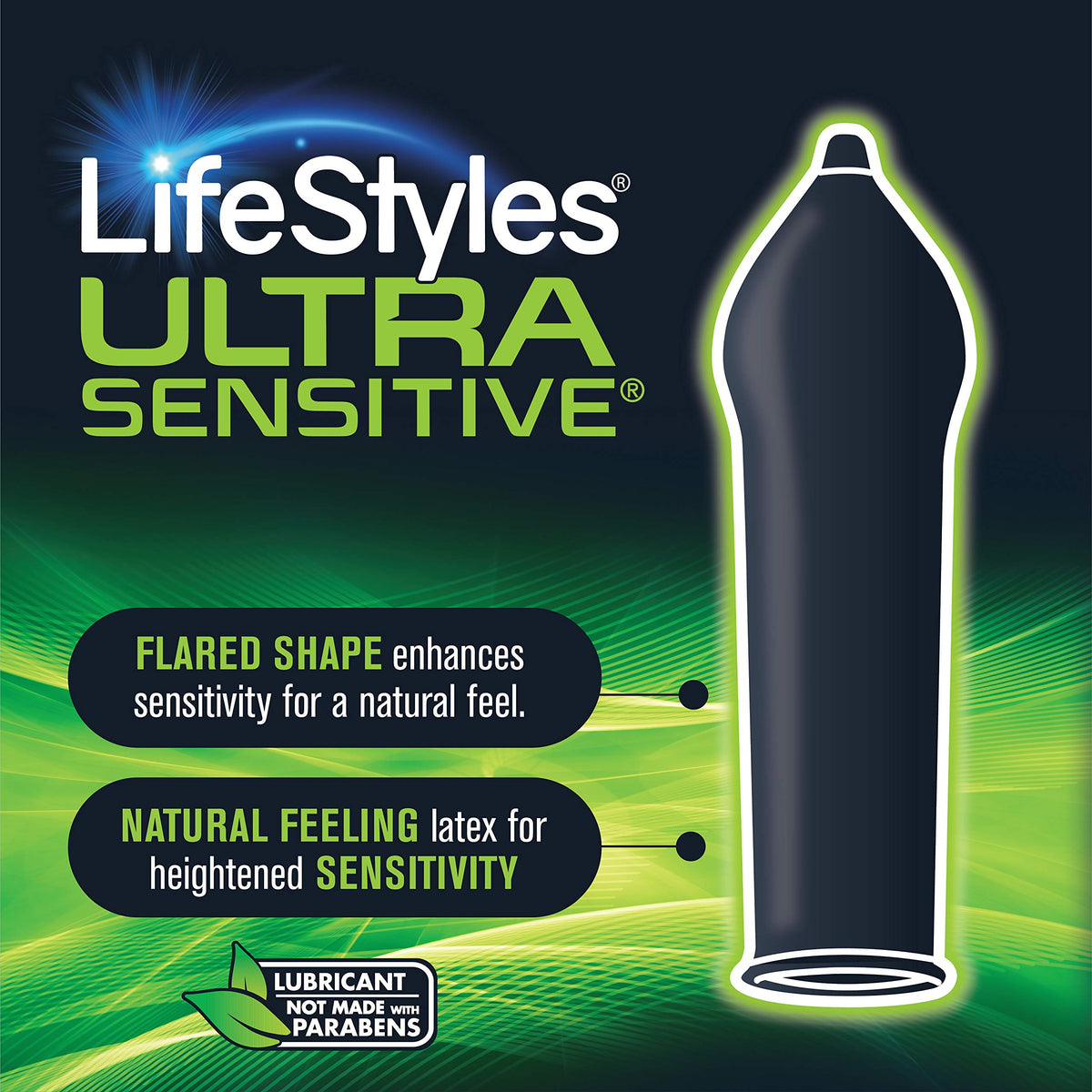 Ultra Sensitive Lubricated Latex Condoms, 12 Count X1149