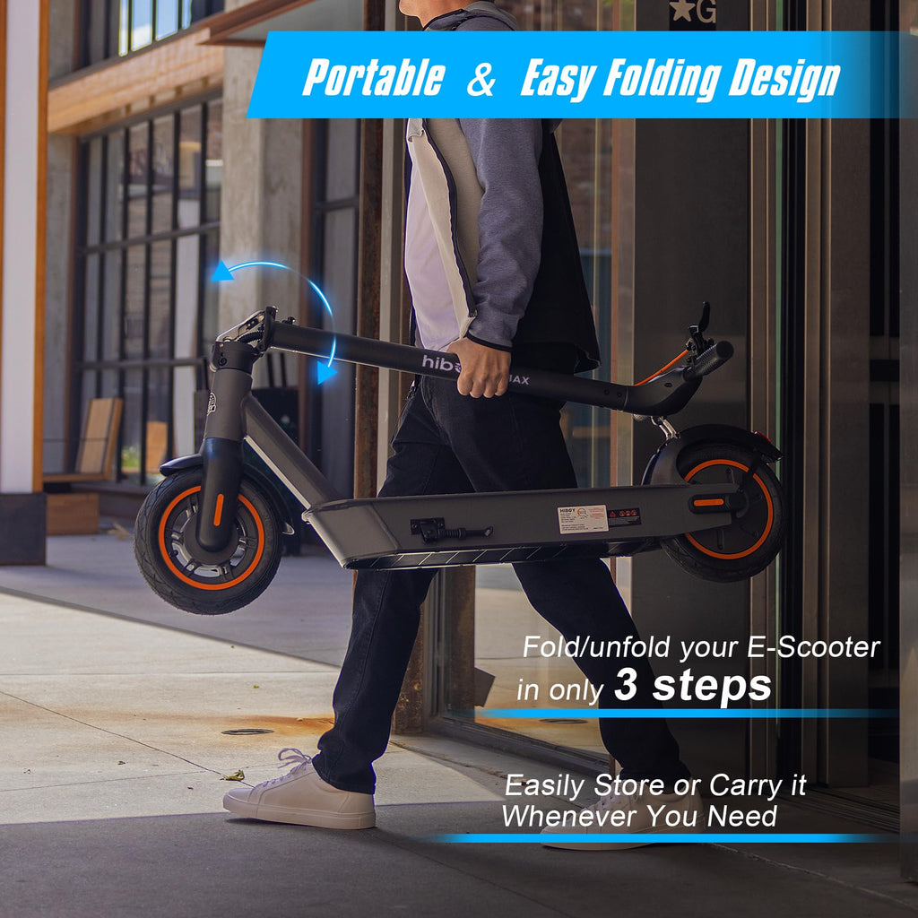 Adult Electric Scooter, 500W Motor, 40.4 Miles Long Range B63392