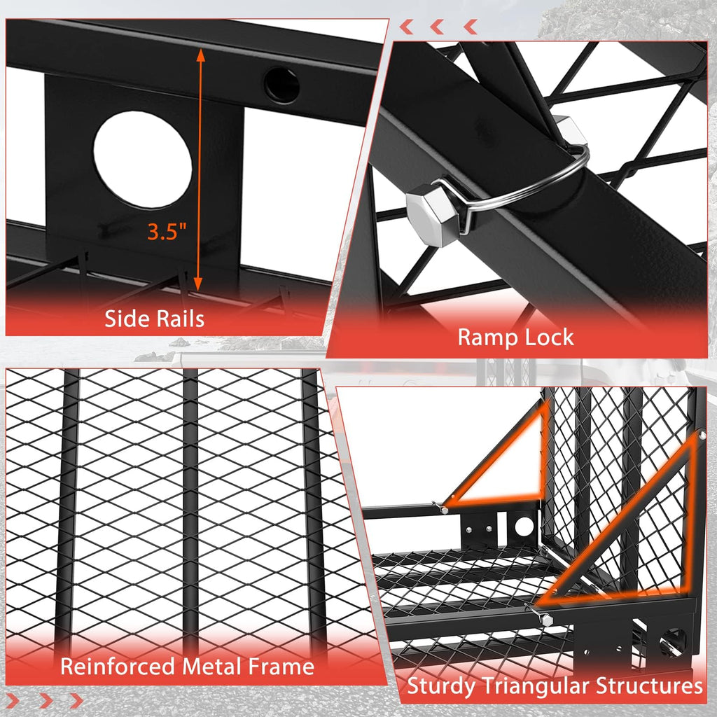 Hitch Cargo Carrier with Ramp W516