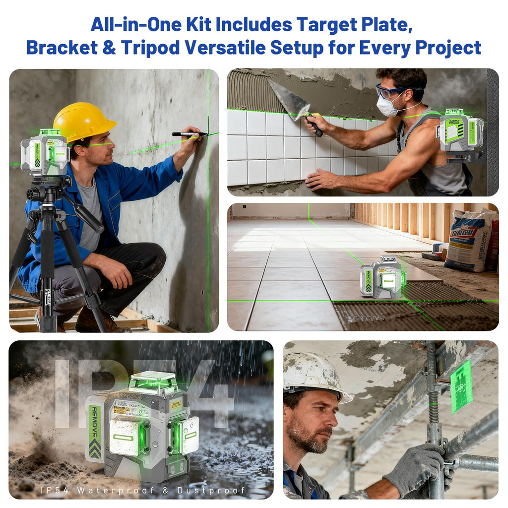 360 Self Leveling Green Laser Level with Tripod I770389