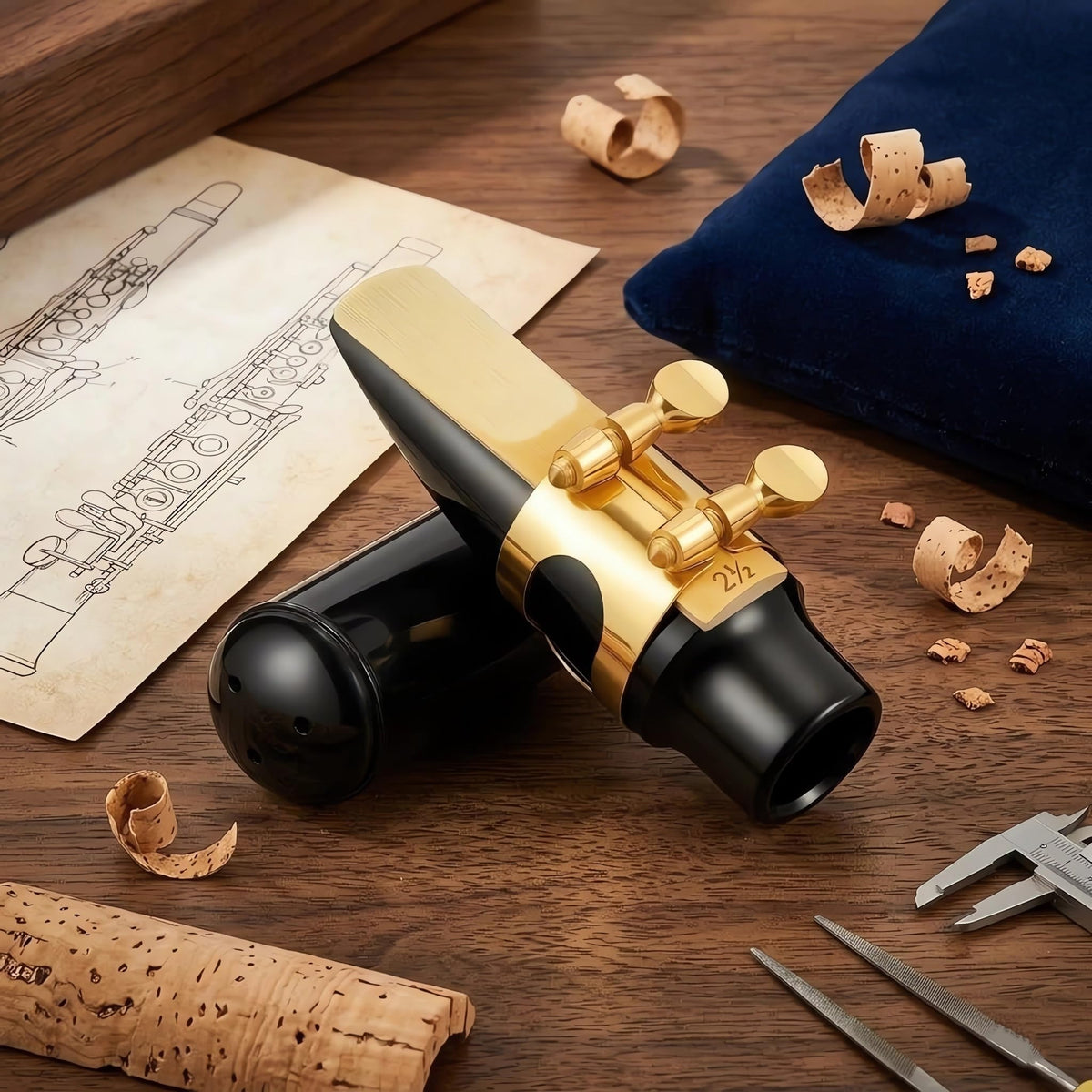 Alto Saxophone Mouthpiece with Ligature, Reed & Cap A30123