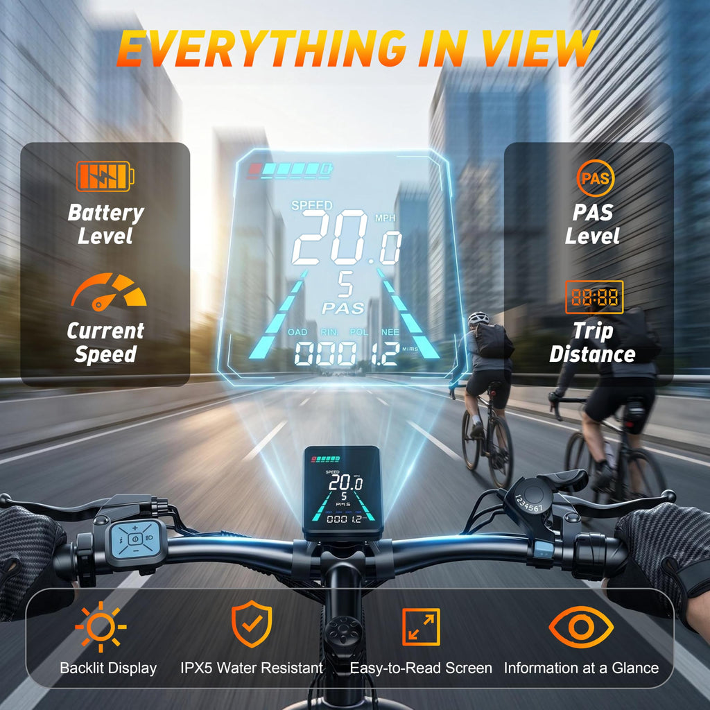 26" Electric Mountain Bike 48V 10Ah 7-Speed O5274