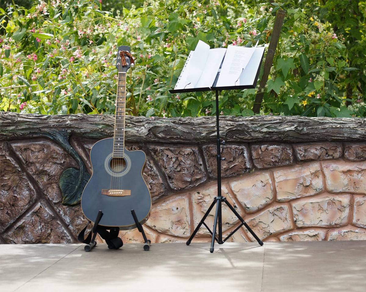 Adjustable Sheet Music Stand with Carry Bag V646316