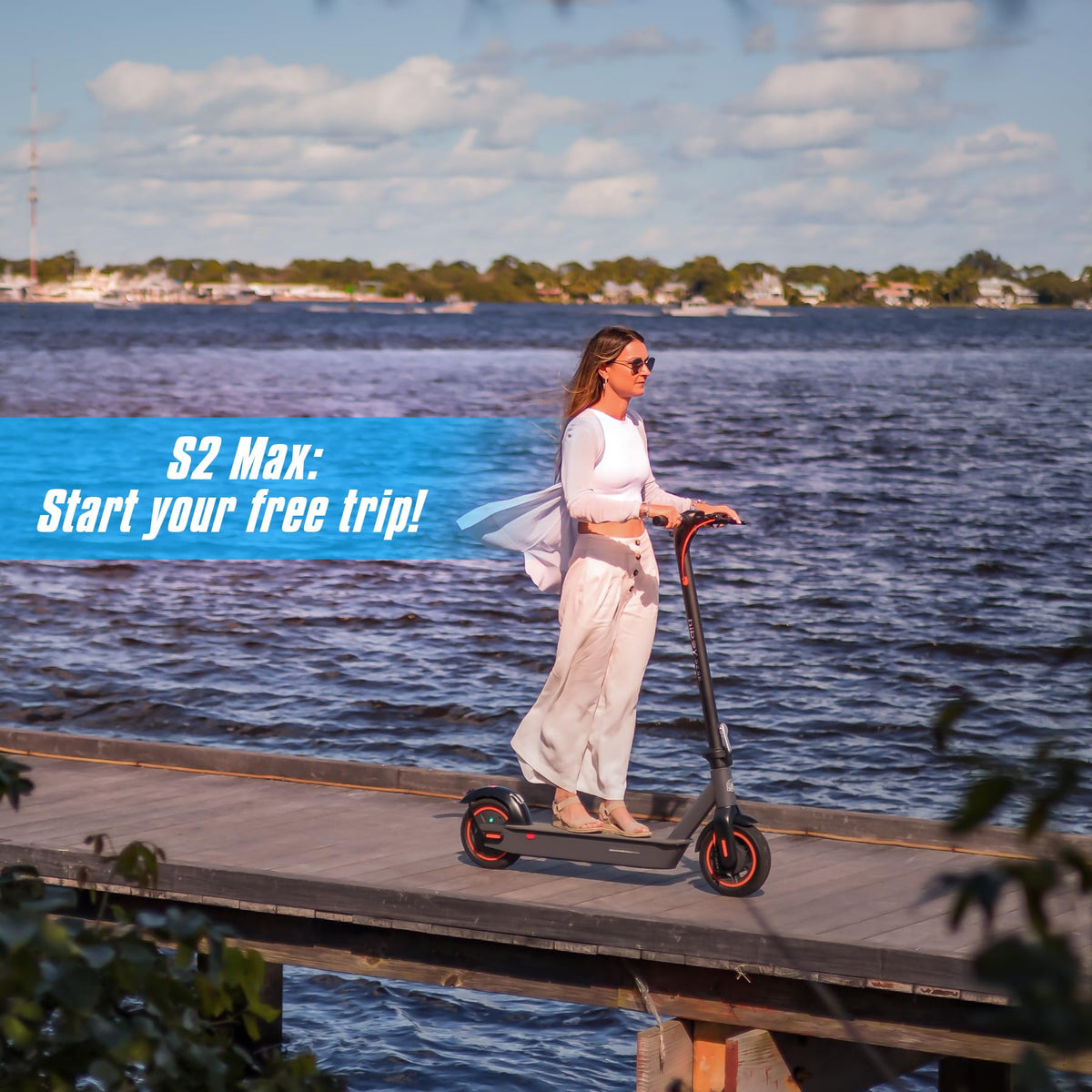 Adult Electric Scooter, 500W Motor, 40.4 Miles Long Range B63392