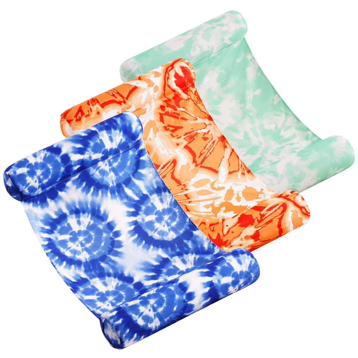 3 Pack 4-in-1 Inflatable Pool Floats Water Hammock Lounges W702