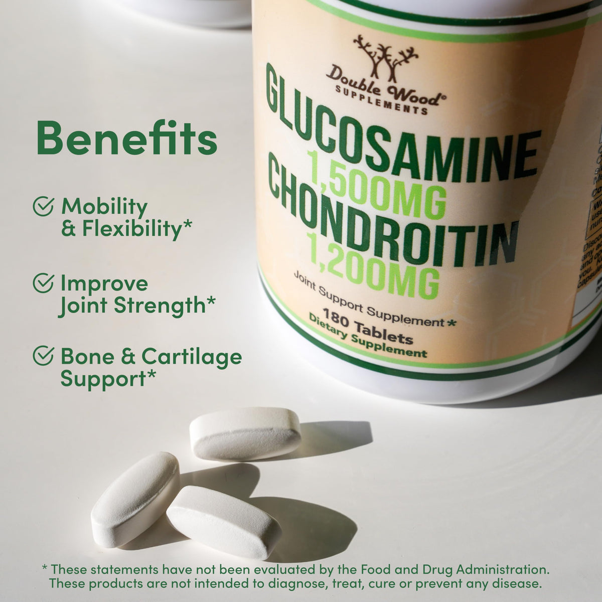 Glucosamine Chondroitin Sulfate 180 Tablets K585