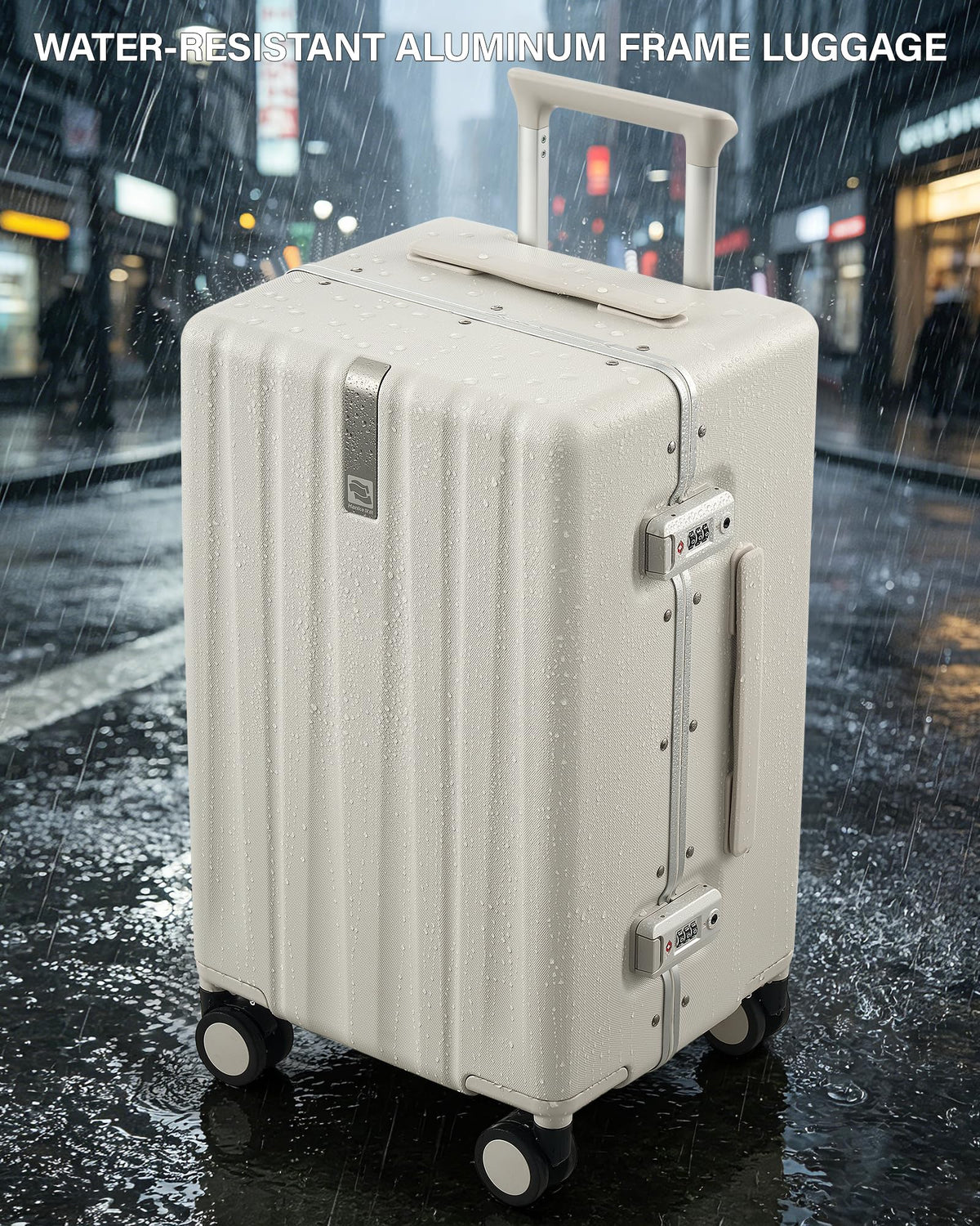 20 Inch Zipperless Aluminum Frame Hard Shell PC Carry-On Luggage with TSA Lock G18232