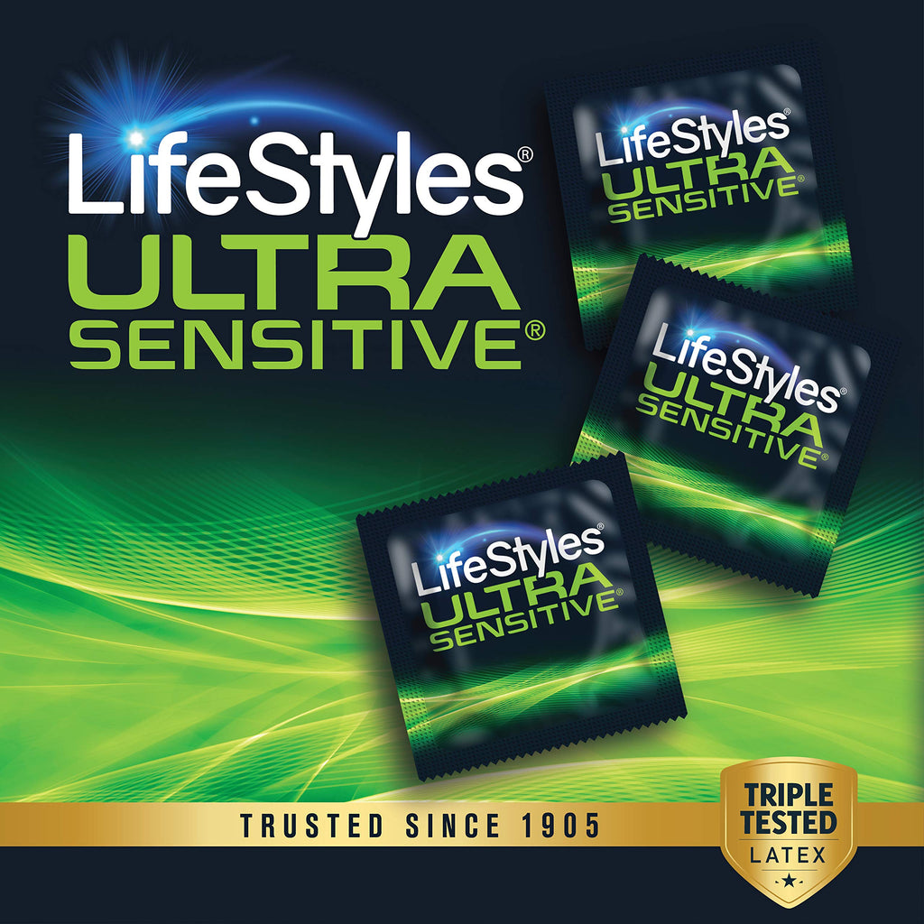 Ultra Sensitive Lubricated Latex Condoms, 12 Count X1149