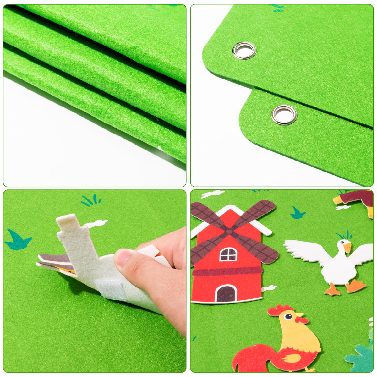 Farm Animals Felt Board Set 38Pcs L8124