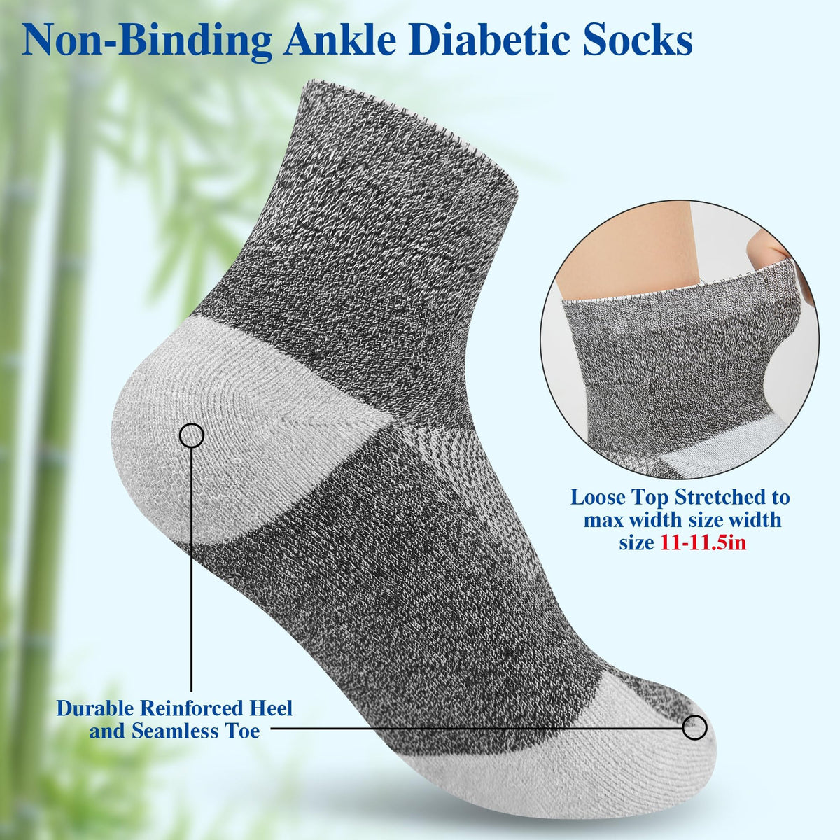 Diabetic Ankle & Low Cut Socks, 6 Pairs R63255