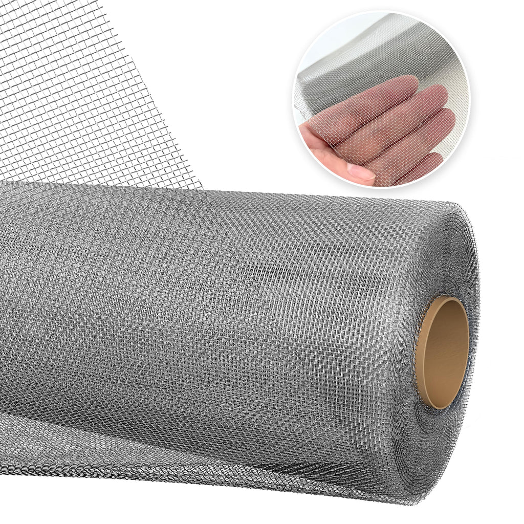 Stainless-Steel Wire Mesh Screen 50"x120" 30 Mesh J575374